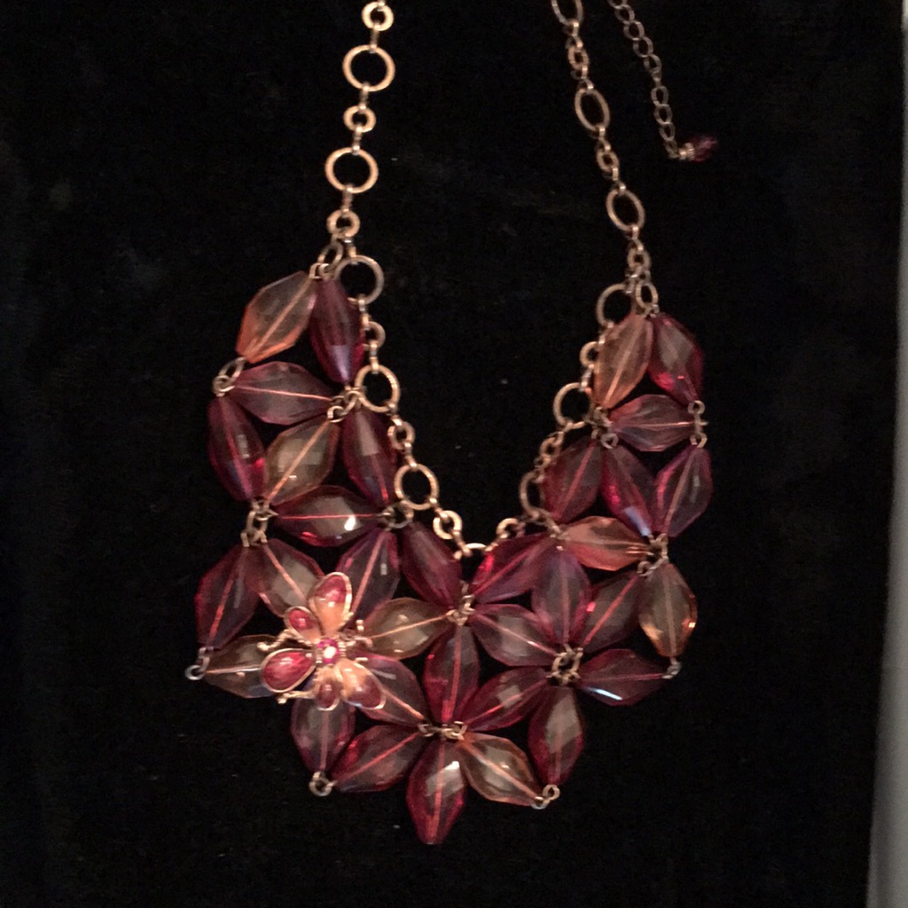 2028 Rose Gold Plated Necklace 14$
